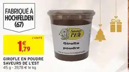 Intermarché SAVEURS DE L'EST Girofle en poudre offre