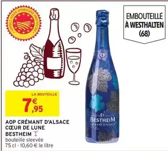 Intermarché Bestheim - aop crémant d'alsace cœur de lune offre