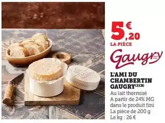 Bi1 Gaugry - l'ami du chambertin offre