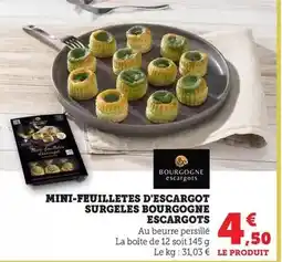 Bi1 Mini-feuilletes d'escargot surgeles offre
