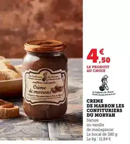 Bi1 Creme de marron les confituriers du morvan offre