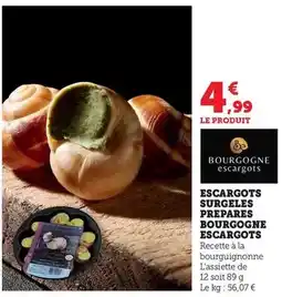 Bi1 Escargots surgeles prepares bourgogne escargots offre