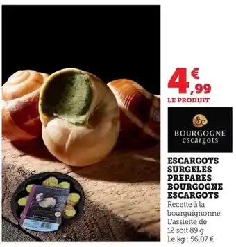 Bi1 Escargots surgeles prepares bourgogne escargots offre