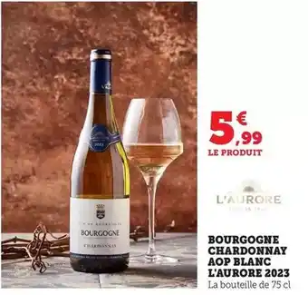 Bi1 L'aurore - bourgogne chardonnay aop blanc 2023 offre