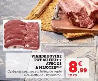 Bi1 Viande bovine pot au feu avec os a mijoter offre