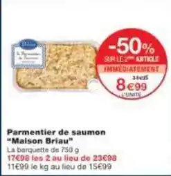Monoprix Parmentier - de saumon offre
