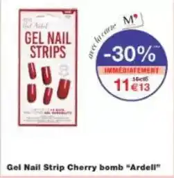 Monoprix Care - gel nail strip cherry bomb offre