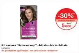 Monoprix Schwarzkopf - kit racines schwarzkopt châtain clair à châtain offre