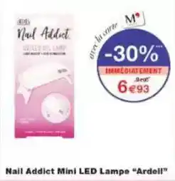 Monoprix Nail addict mini led lampe offre
