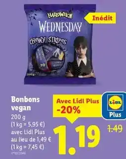 Lidl Bonbons vegan offre