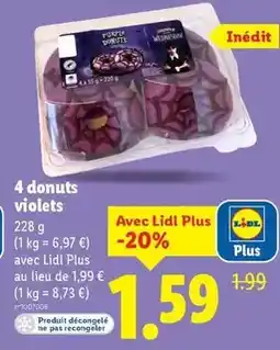 Lidl Donuts violets offre