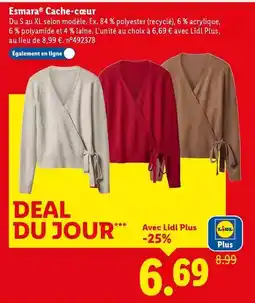 Lidl Esmara - cache-ceur offre