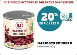Super U Haricots rouges u offre