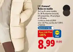 Lidl Esmara - robe en maille offre