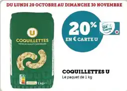 Super U Coquillettes u offre