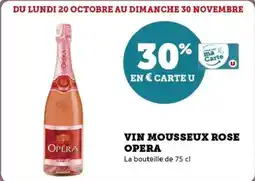 Super U Vin mousseux rose opera offre