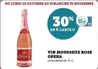 Super U Vin mousseux rose opera offre