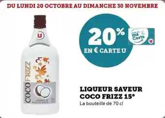 Super U Liqueur saveur coco frizz 15° offre
