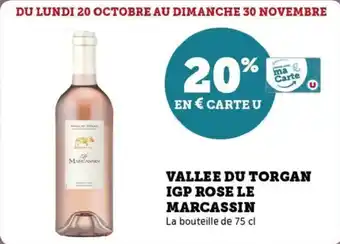 Super U Vallee du torgan igp rose le marcassin offre