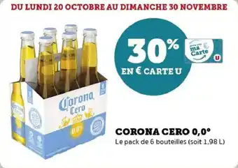 Super U Corona cero 0,0° offre