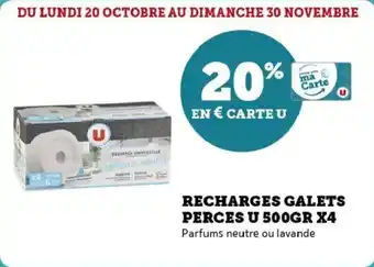 Super U Recharges galets perces u 500gr x4 offre