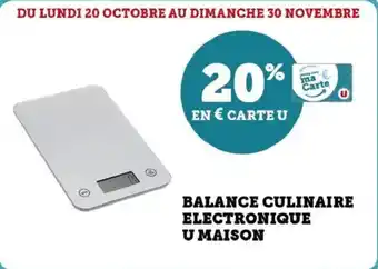 Super U Balance culinaire electronique u maison offre