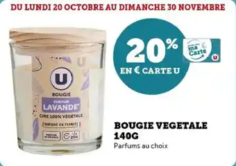 Super U Bougie vegetale offre