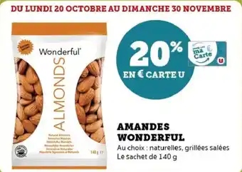 Super U Amandes wonderful offre