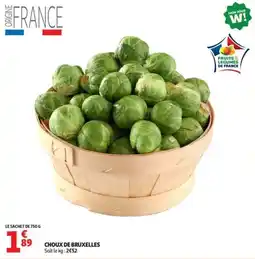 Auchan Supermarché Choux de bruxelles offre