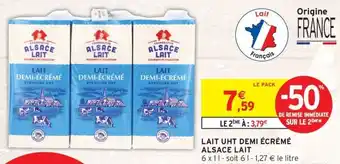 ALSACE LAIT Lait uht demi écrémé