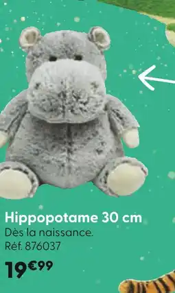 La Grande Récré Hippopotame 30 cm offre