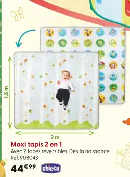 La Grande Récré CHICCO Maxi tapis 2 en 1 offre