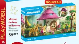 La Grande Récré PLAYMOBIL Maison de fées et licorne offre