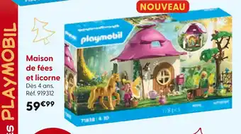 La Grande Récré PLAYMOBIL Maison de fées et licorne offre