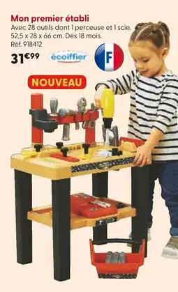 La Grande Récré ÉCOIFFIER Mon premier établi offre