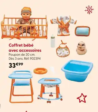 La Grande Récré Coffret bébé avec accessoires offre