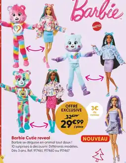 La Grande Récré MATTEL Barbie cutie reveal offre