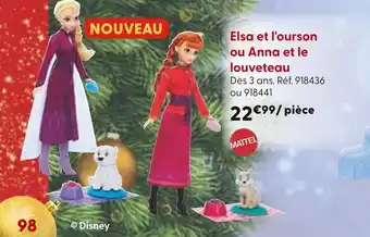 La Grande Récré MATTEL Elsa et l'ourson offre