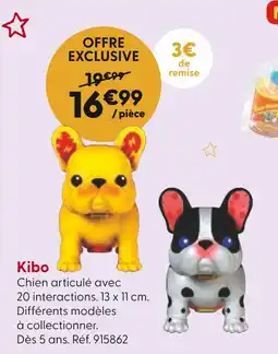 La Grande Récré Kibo Chien articulé offre