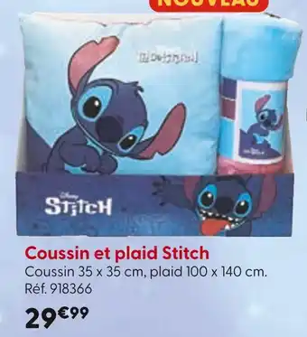 La Grande Récré Disney Coussin et plaid Stitch offre