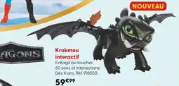 La Grande Récré Dragons Krokmou interactif offre
