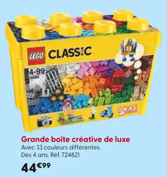 La Grande Récré LEGO Grande boîte créative de luxe offre
