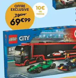 La Grande Récré LEGO Camion de F1 avec voitures de F1 offre