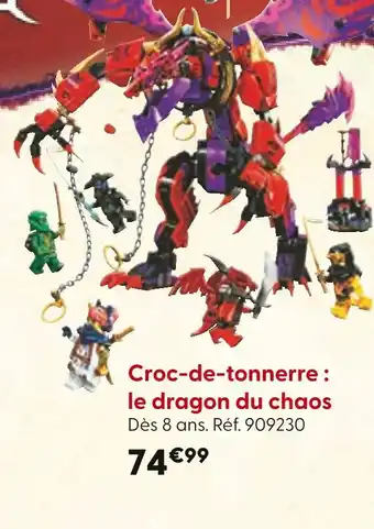 La Grande Récré LEGO Croc-de-tonnerre : le dragon du chaos offre
