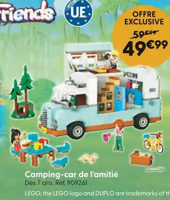 La Grande Récré LEGO Camping-car de l'amitié offre