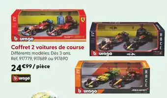 La Grande Récré Coffret 2 voitures de course offre