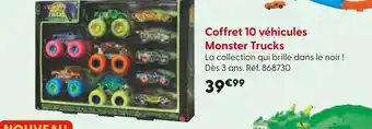 La Grande Récré Monster Trucks Coffret 10 véhicules offre