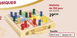 La Grande Récré Les Classiques Mallette de 100 jeux offre