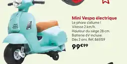 La Grande Récré Vespa Mini Vespa électrique offre