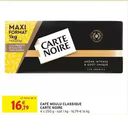 Intermarché Carte noire - café moulu classique offre